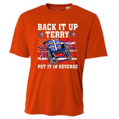 Back It Up Terry Put It In Reverse Funny 4th Of July America Independence Day Cooling Performance Crew T-Shirt