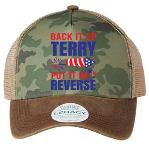 Back It Up Terry Put It In Reverse Funny 4th Of July America Independence Day Legacy Tie Dye Trucker Hat