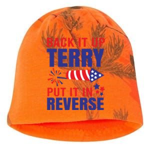 Back It Up Terry Put It In Reverse Funny 4th Of July America Independence Day Kati - Camo Knit Beanie