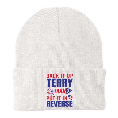Back It Up Terry Put It In Reverse Funny 4th Of July America Independence Day Beanie