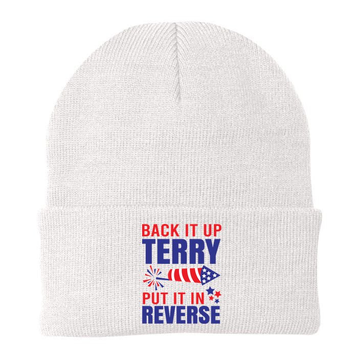 Back It Up Terry Put It In Reverse Funny 4th Of July America Independence Day Beanie