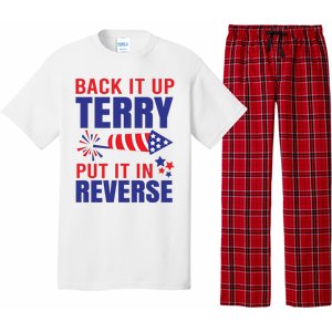 Back It Up Terry Put It In Reverse Funny 4th Of July America Independence Day Pajama Set