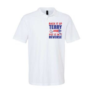 Back It Up Terry Put It In Reverse Funny 4th Of July America Independence Day Softstyle Adult Sport Polo