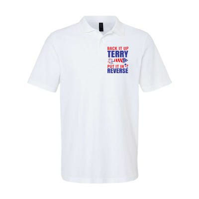 Back It Up Terry Put It In Reverse Funny 4th Of July America Independence Day Polo