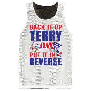 Back It Up Terry Put It In Reverse Funny 4th Of July America Independence Day Mesh Reversible Basketball Jersey Tank