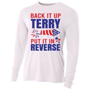 Back It Up Terry Put It In Reverse Funny 4th Of July America Independence Day Cooling Performance Long Sleeve Crew