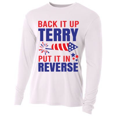 Back It Up Terry Put It In Reverse Funny 4th Of July America Independence Day Cooling Performance Long Sleeve Crew