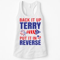 Back It Up Terry Put It In Reverse Funny 4th Of July America Independence Day Womens Tank Top
