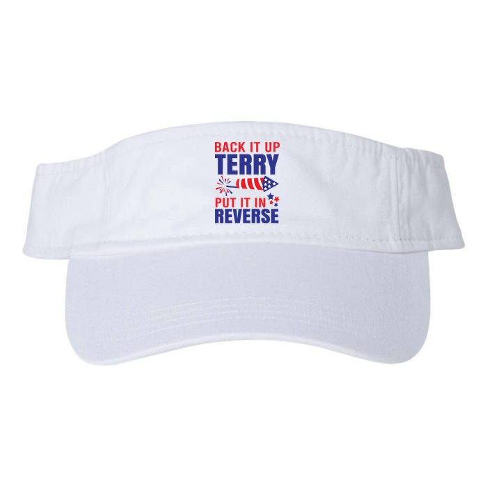 Back It Up Terry Put It In Reverse Funny 4th Of July America Independence Day Visor
