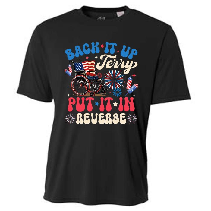 Back It Up Terry Put It In Reverse Firework 4th Of July Cooling Performance Crew T-Shirt