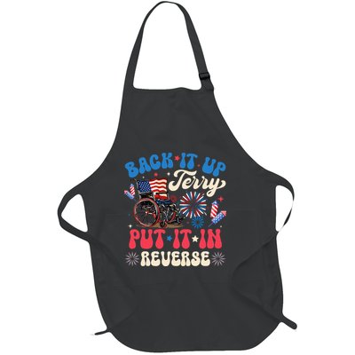 Back It Up Terry Put It In Reverse Firework 4th Of July Full-Length Apron With Pockets
