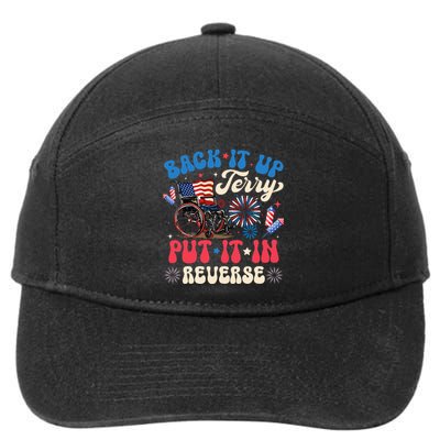 Back It Up Terry Put It In Reverse Firework 4th Of July 7-Panel Snapback Hat