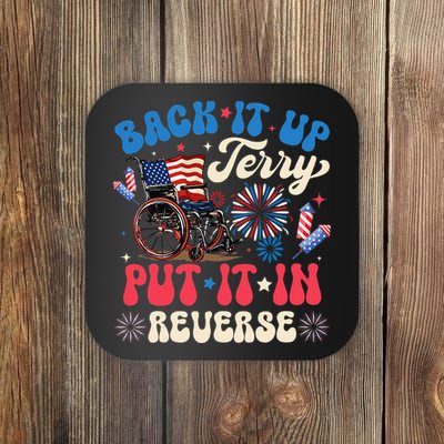 Back It Up Terry Put It In Reverse Firework 4th Of July Coaster