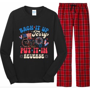 Back It Up Terry Put It In Reverse Firework 4th Of July Long Sleeve Pajama Set