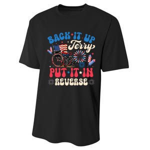 Back It Up Terry Put It In Reverse Firework 4th Of July Performance Sprint T-Shirt