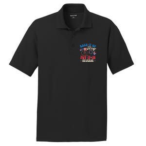 Back It Up Terry Put It In Reverse Firework 4th Of July PosiCharge RacerMesh Polo