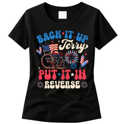 Back It Up Terry Put It In Reverse Firework 4th Of July Women's T-Shirt