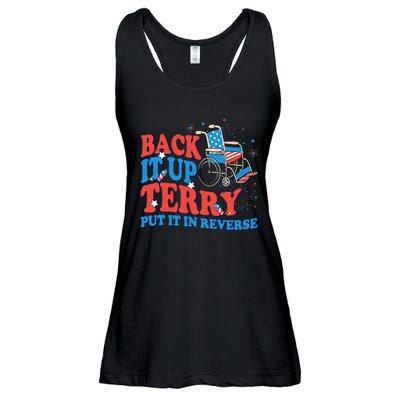 Back It Up Terry Put It In Reverse 4th Of July Fireworks Ladies Essential Flowy Tank