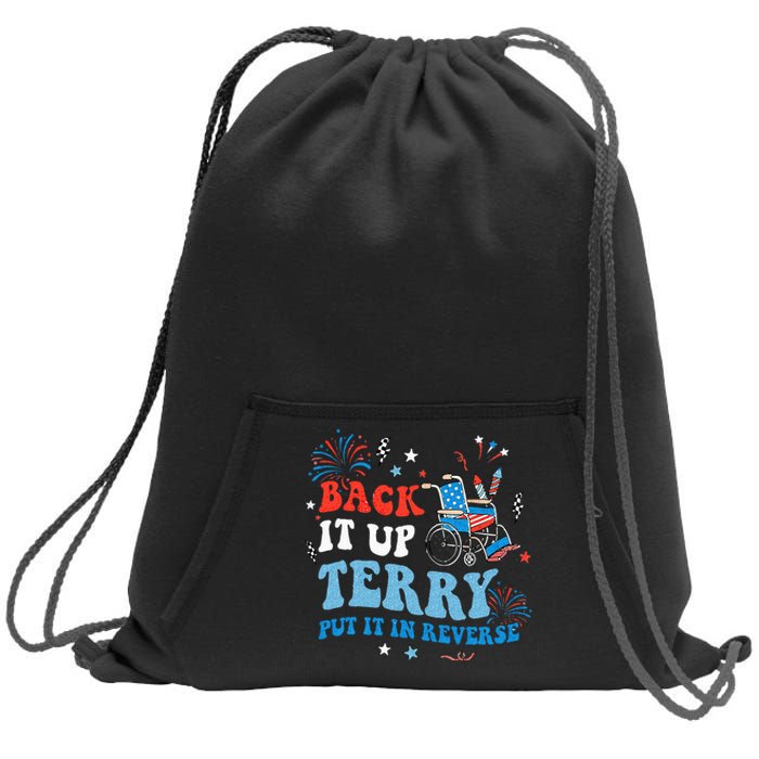 Back It Up Terry Put It In Reverse 4th Of July Sweatshirt Cinch Pack Bag