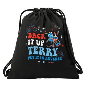 Back It Up Terry Put It In Reverse 4th Of July Drawstring Bag