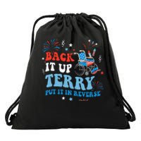 Back It Up Terry Put It In Reverse 4th Of July Drawstring Bag