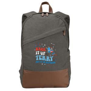 Back It Up Terry Put It In Reverse 4th Of July Cotton Canvas Backpack