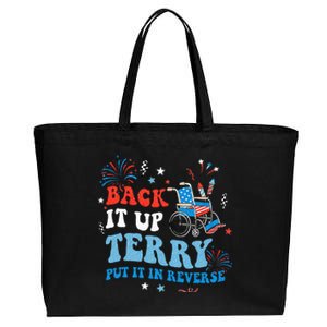 Back It Up Terry Put It In Reverse 4th Of July Cotton Canvas Jumbo Tote