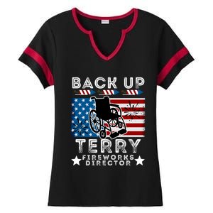 Back It Up Terry 4th Of July Put It In Reverse Fireworks Gift Ladies Halftime Notch Neck Tee