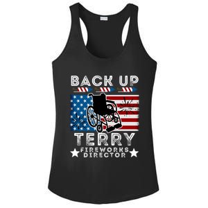 Back It Up Terry 4th Of July Put It In Reverse Fireworks Gift Ladies PosiCharge Competitor Racerback Tank