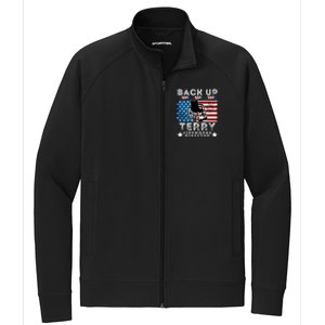 Back It Up Terry 4th Of July Put It In Reverse Fireworks Gift Stretch Full-Zip Cadet Jacket