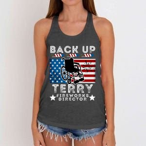 Back It Up Terry 4th Of July Put It In Reverse Fireworks Gift Women's Knotted Racerback Tank