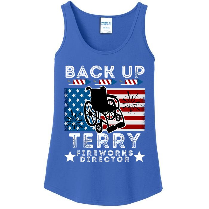 Back It Up Terry 4th Of July Put It In Reverse Fireworks Gift Ladies Essential Tank