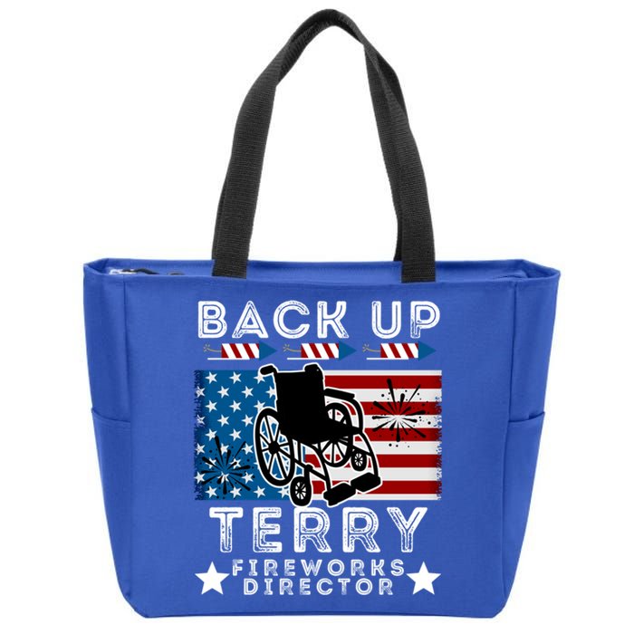 Back It Up Terry 4th Of July Put It In Reverse Fireworks Gift Zip Tote Bag