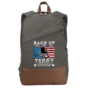 Back It Up Terry 4th Of July Put It In Reverse Fireworks Gift Cotton Canvas Backpack