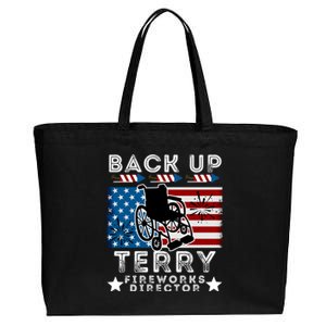 Back It Up Terry 4th Of July Put It In Reverse Fireworks Gift Cotton Canvas Jumbo Tote