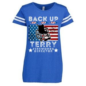 Back It Up Terry 4th Of July Put It In Reverse Fireworks Gift Enza Ladies Jersey Football T-Shirt