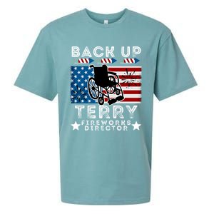 Back It Up Terry 4th Of July Put It In Reverse Fireworks Gift Sueded Cloud Jersey T-Shirt