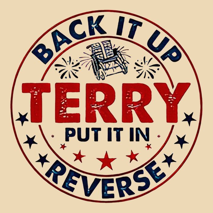 Back It Up Terry Put It In Reverse Firework 4th Of July Drawstring Bag
