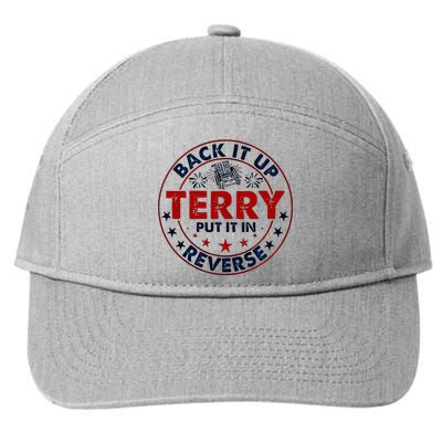 Back It Up Terry Put It In Reverse Firework 4th Of July 7-Panel Snapback Hat