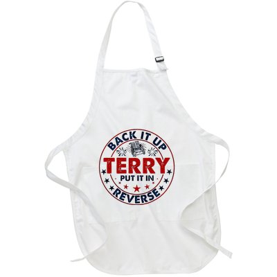 Back It Up Terry Put It In Reverse Firework 4th Of July Full-Length Apron With Pockets