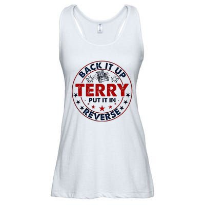 Back It Up Terry Put It In Reverse Firework 4th Of July Ladies Essential Flowy Tank