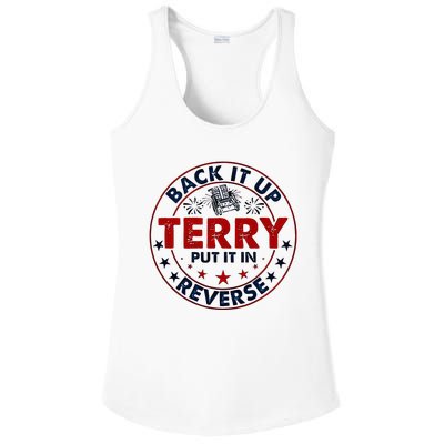 Back It Up Terry Put It In Reverse Firework 4th Of July Ladies PosiCharge Competitor Racerback Tank