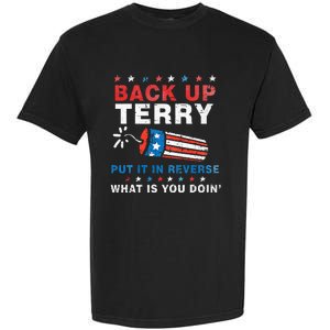 Back It Up Terry Put It In Reverse July 4th Fireworks Terry Garment-Dyed Heavyweight T-Shirt