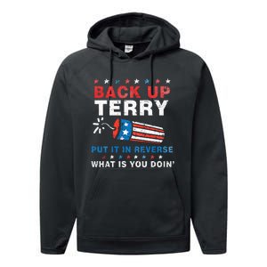 Back It Up Terry Put It In Reverse July 4th Fireworks Terry Performance Fleece Hoodie