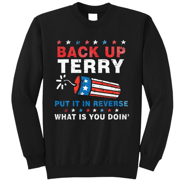 Back It Up Terry Put It In Reverse July 4th Fireworks Terry Sweatshirt