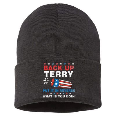 Back It Up Terry Put It In Reverse July 4th Fireworks Terry Sustainable Knit Beanie