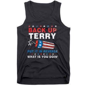 Back It Up Terry Put It In Reverse July 4th Fireworks Terry Tank Top