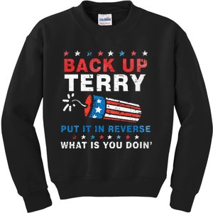 Back It Up Terry Put It In Reverse July 4th Fireworks Terry Kids Sweatshirt