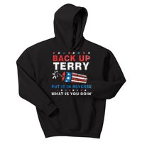 Back It Up Terry Put It In Reverse July 4th Fireworks Terry Kids Hoodie