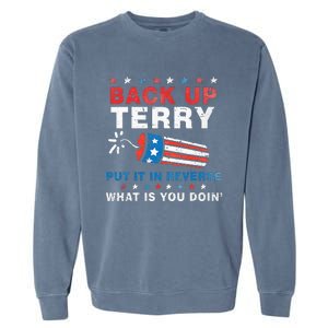 Back It Up Terry Put It In Reverse July 4th Fireworks Terry Garment-Dyed Sweatshirt